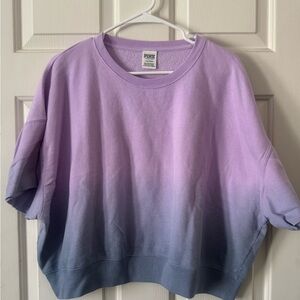 Large PINK brand cropped hoodie